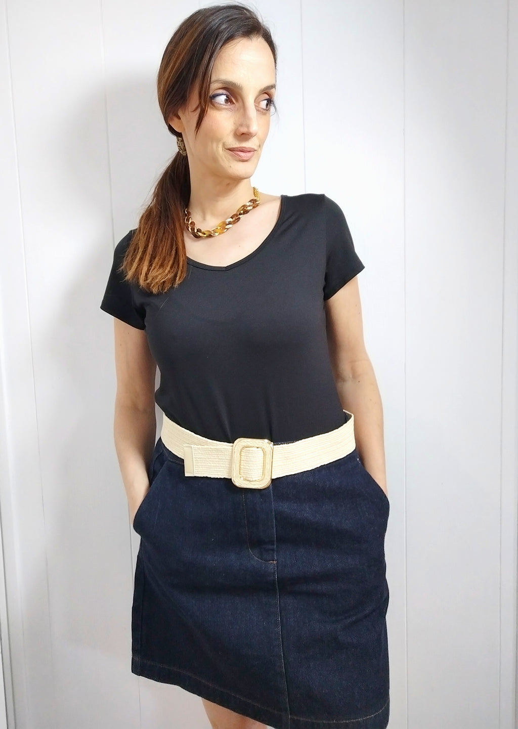 Ceinture en raffia