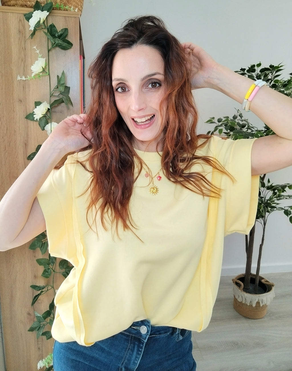 Pull manches courtes YELLOW