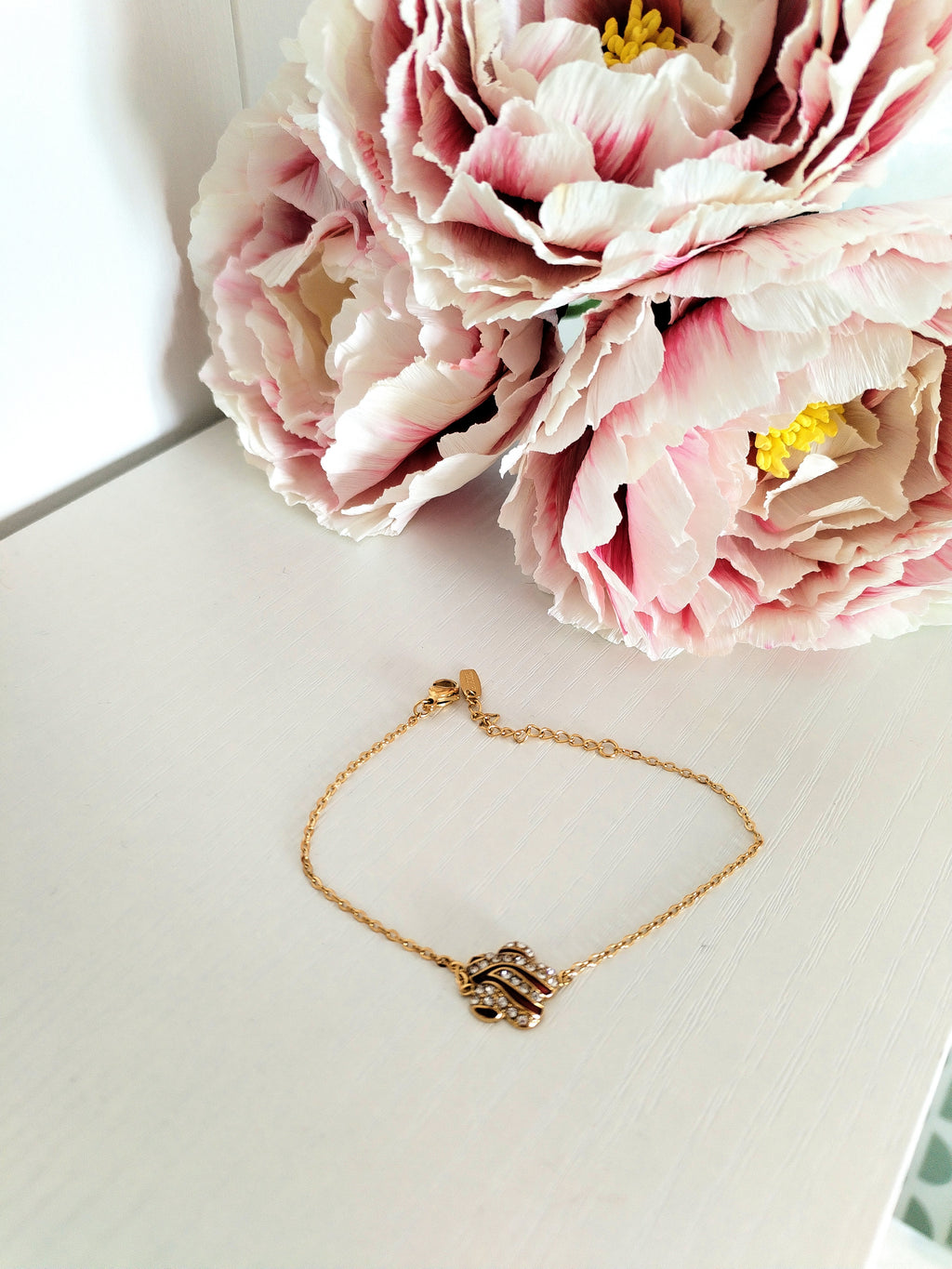 Bracelet FLEUR rouge