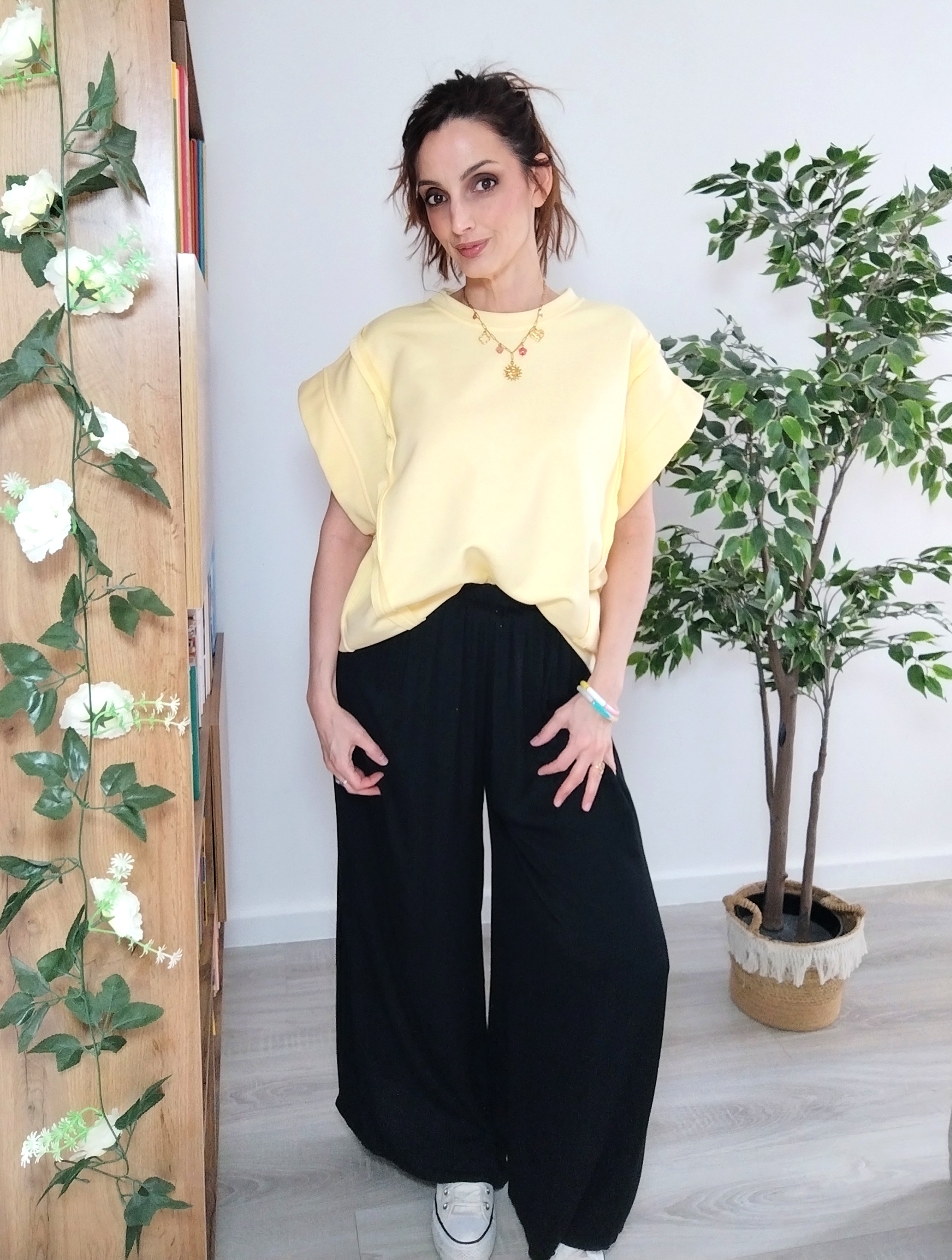 Pull manches courtes YELLOW