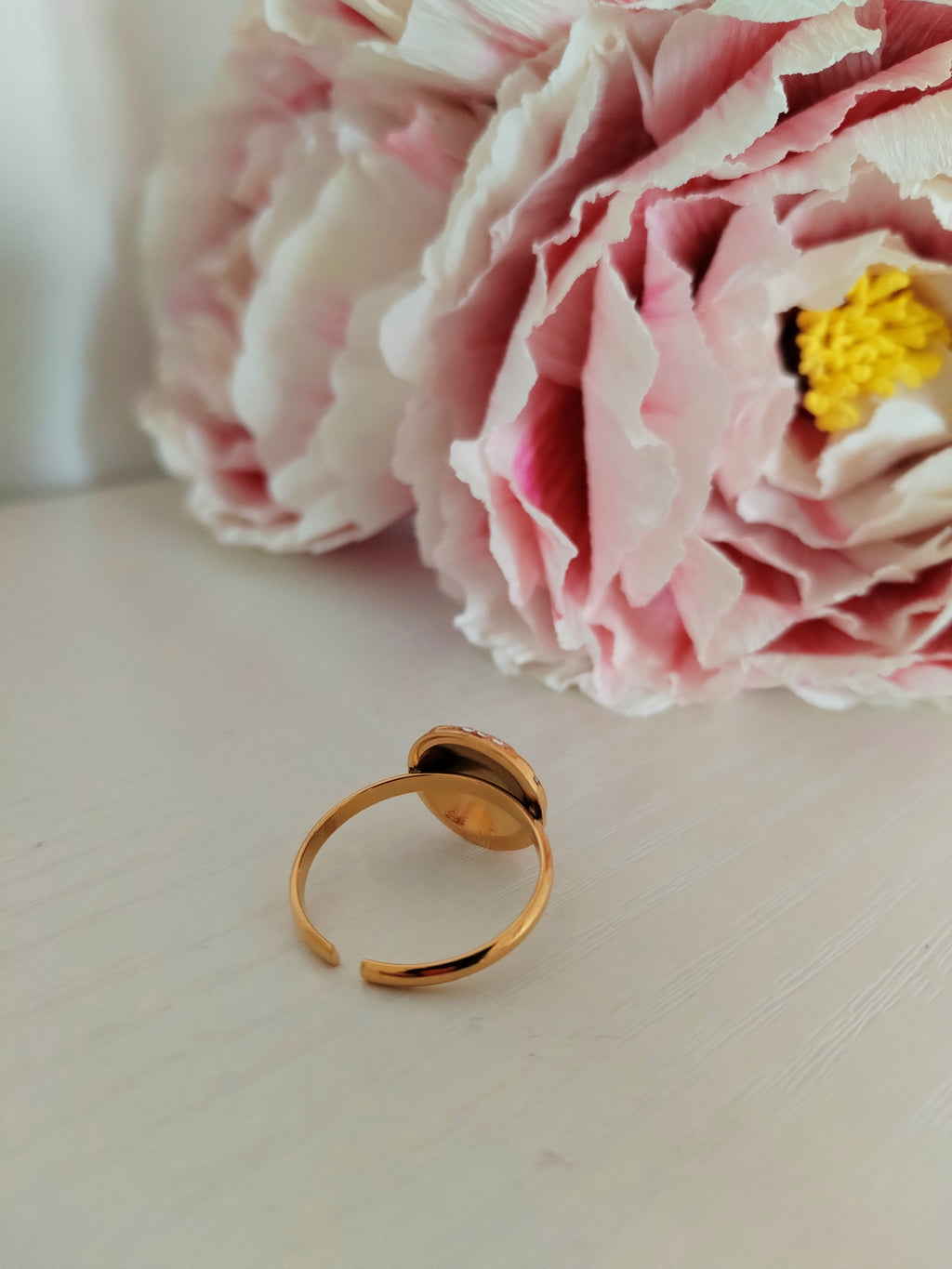 Bague ronde rayée