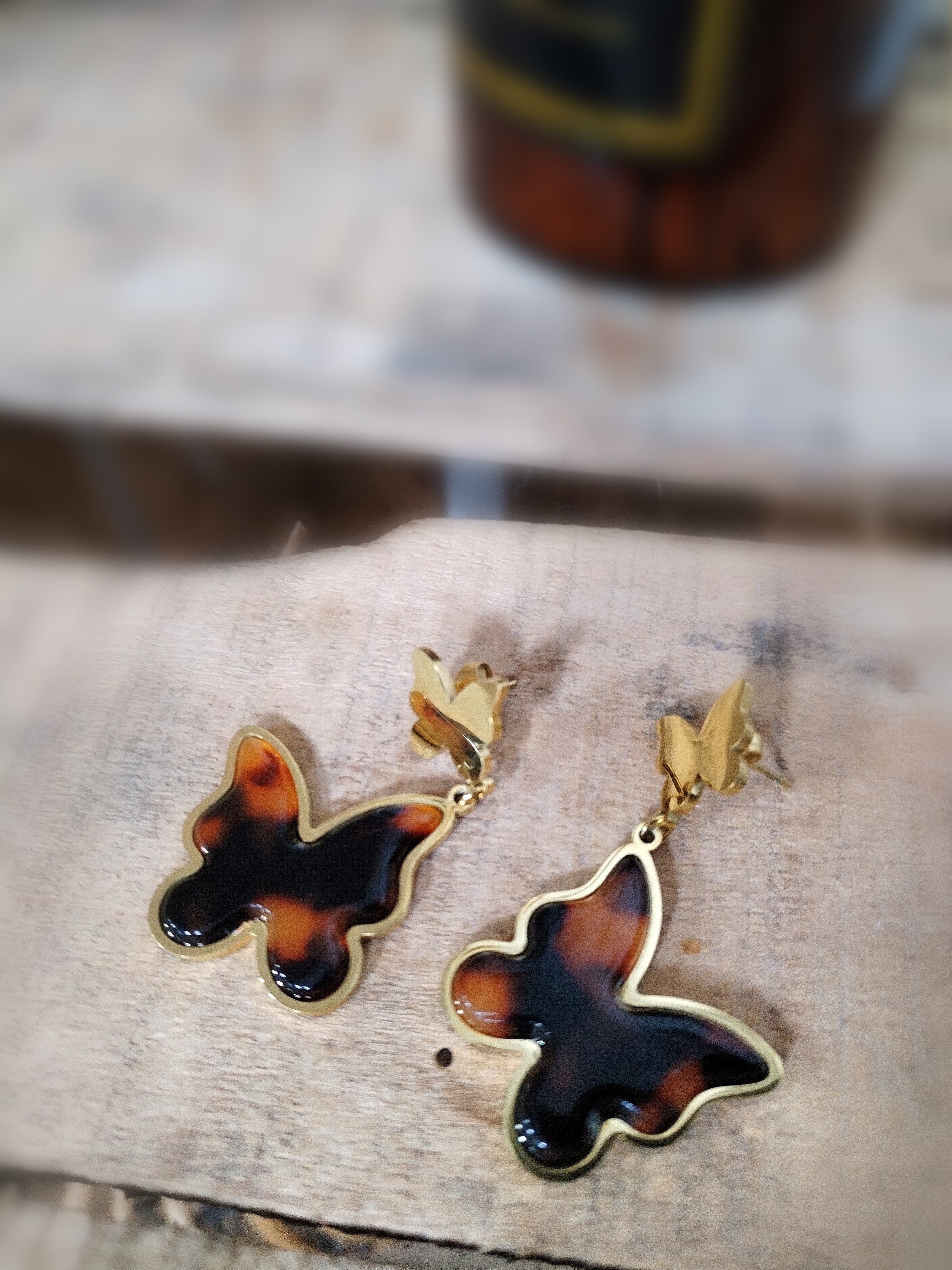 Boucle d'oreille PAPILLON