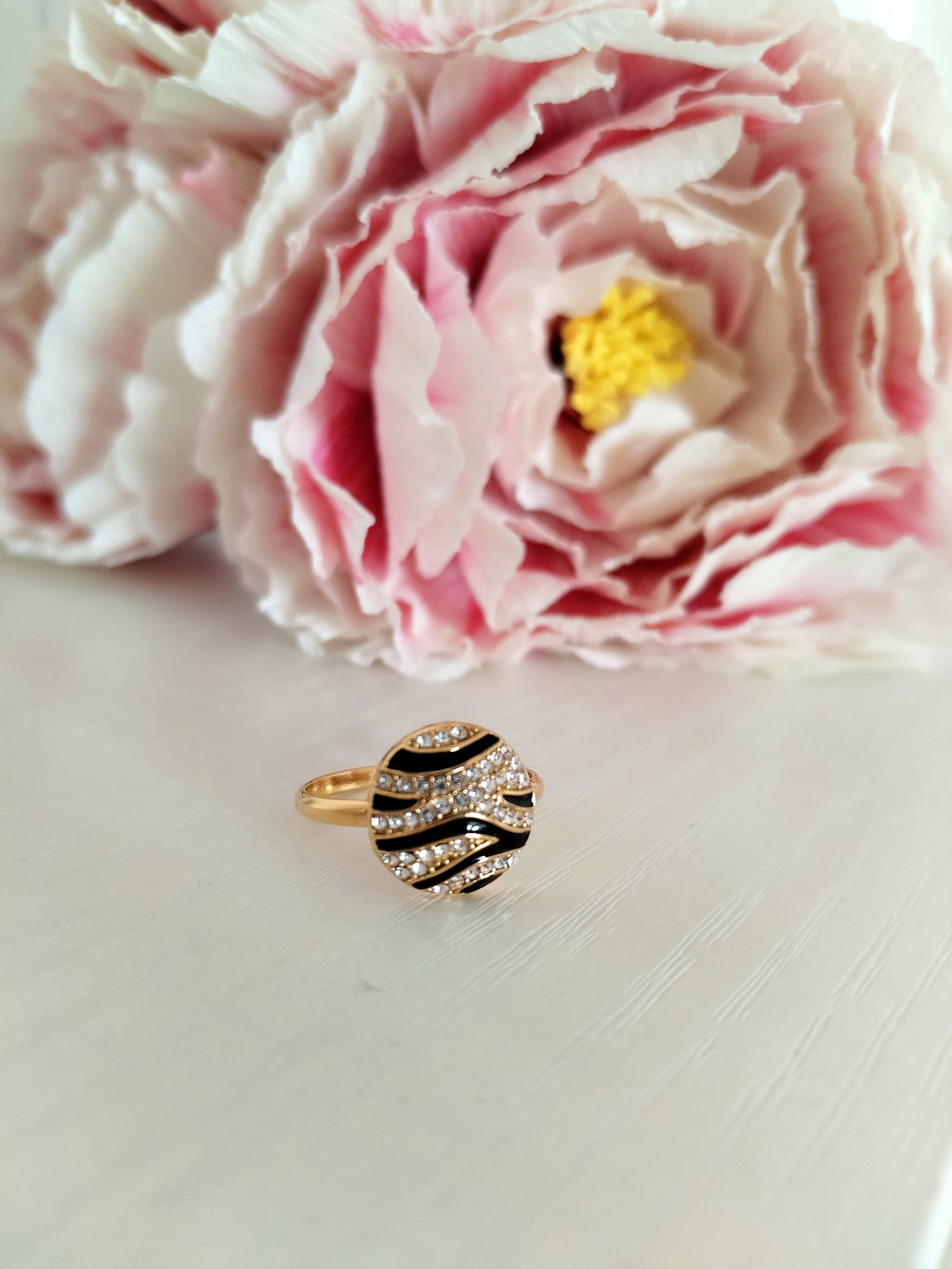 Bague ronde rayée