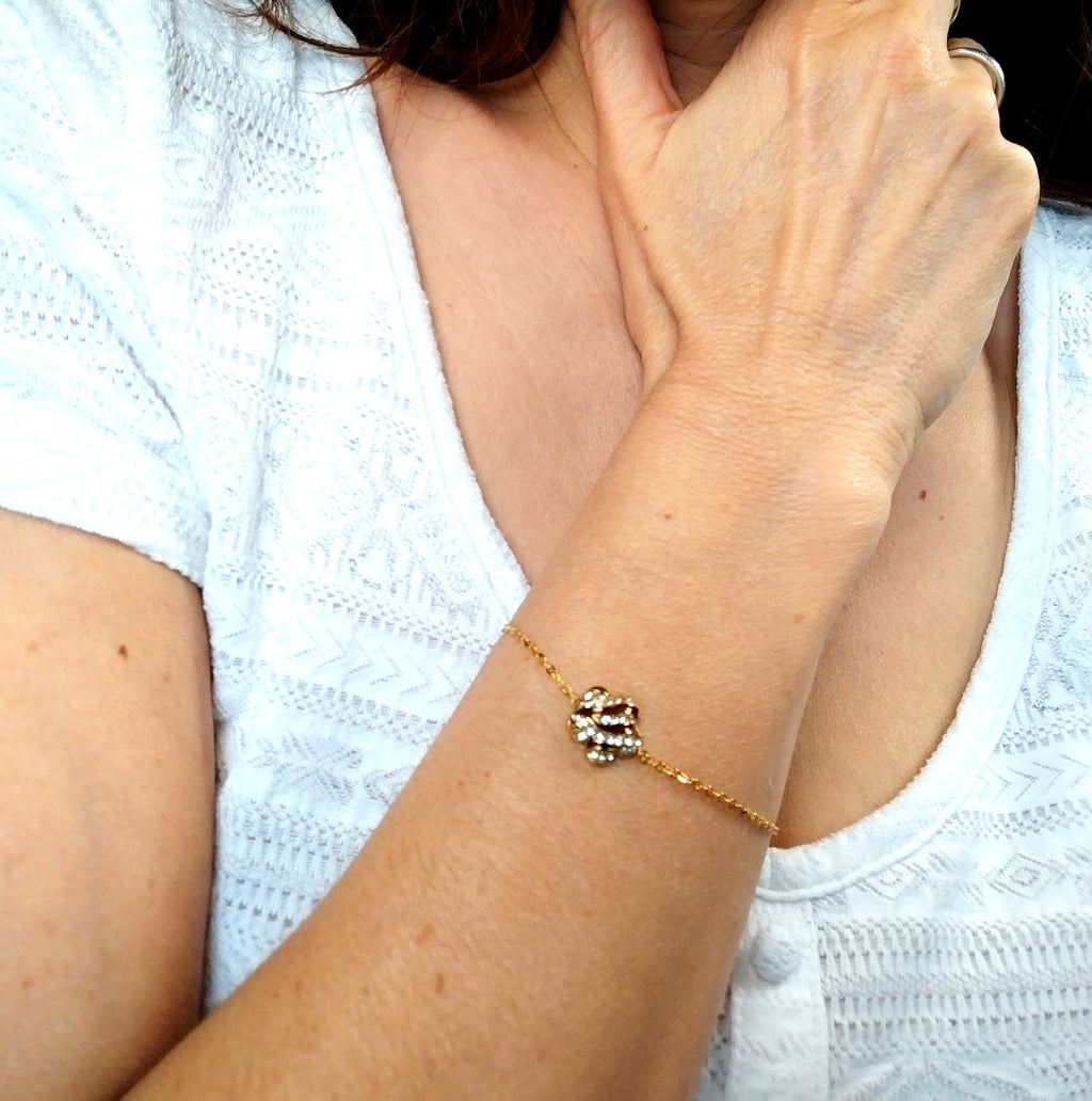 Bracelet FLEUR noir