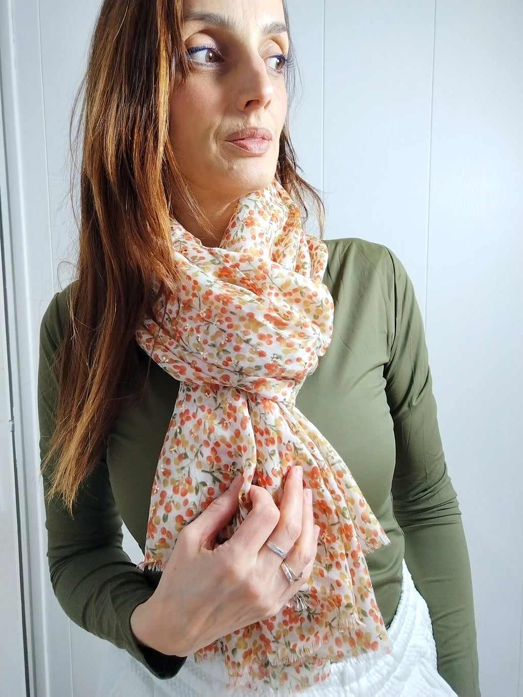 Foulard fleuri
