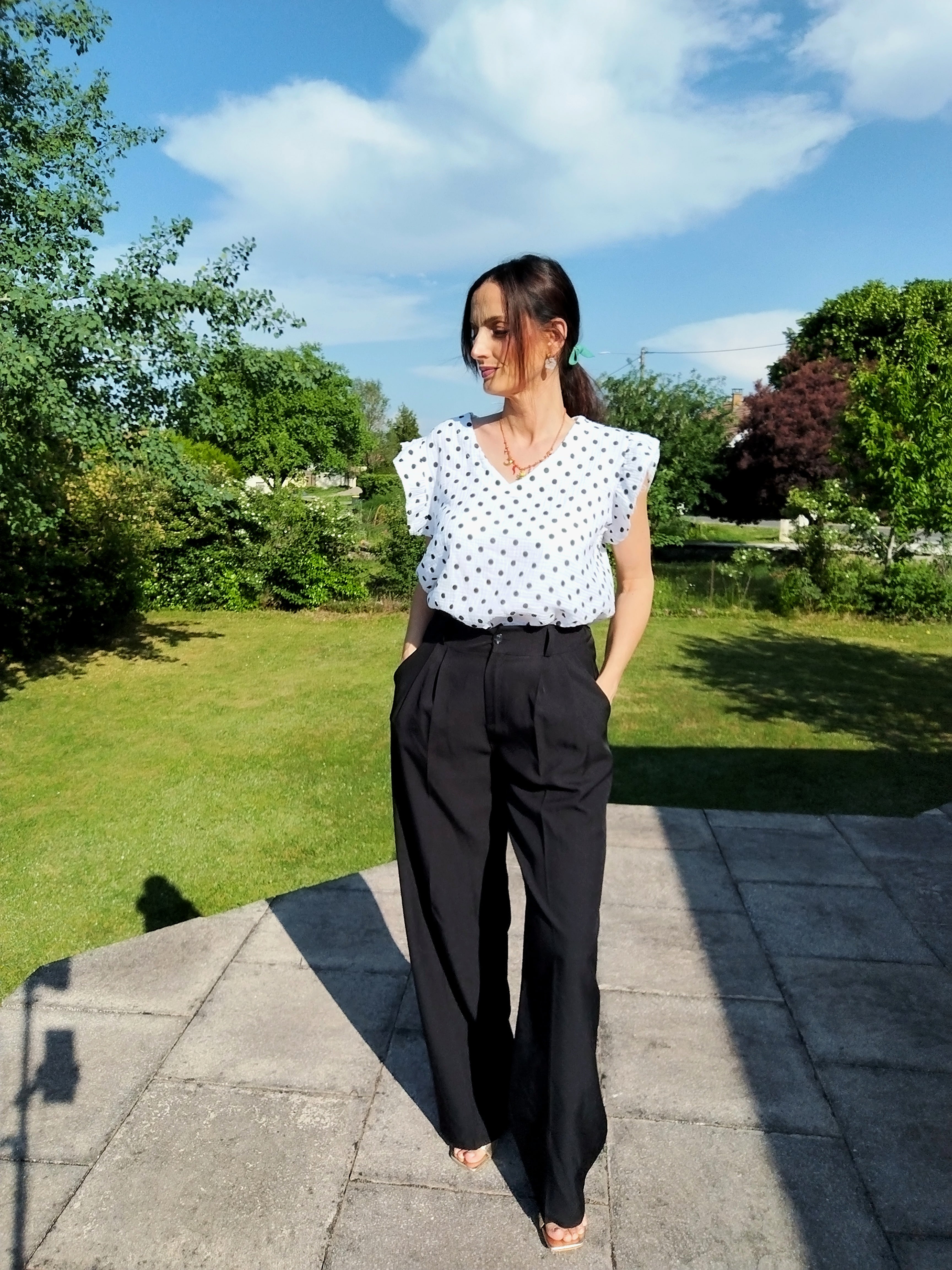Top à pois