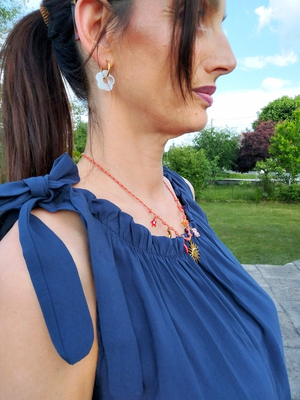 Top LOLA bleu marine
