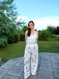 Pantalon fleuri