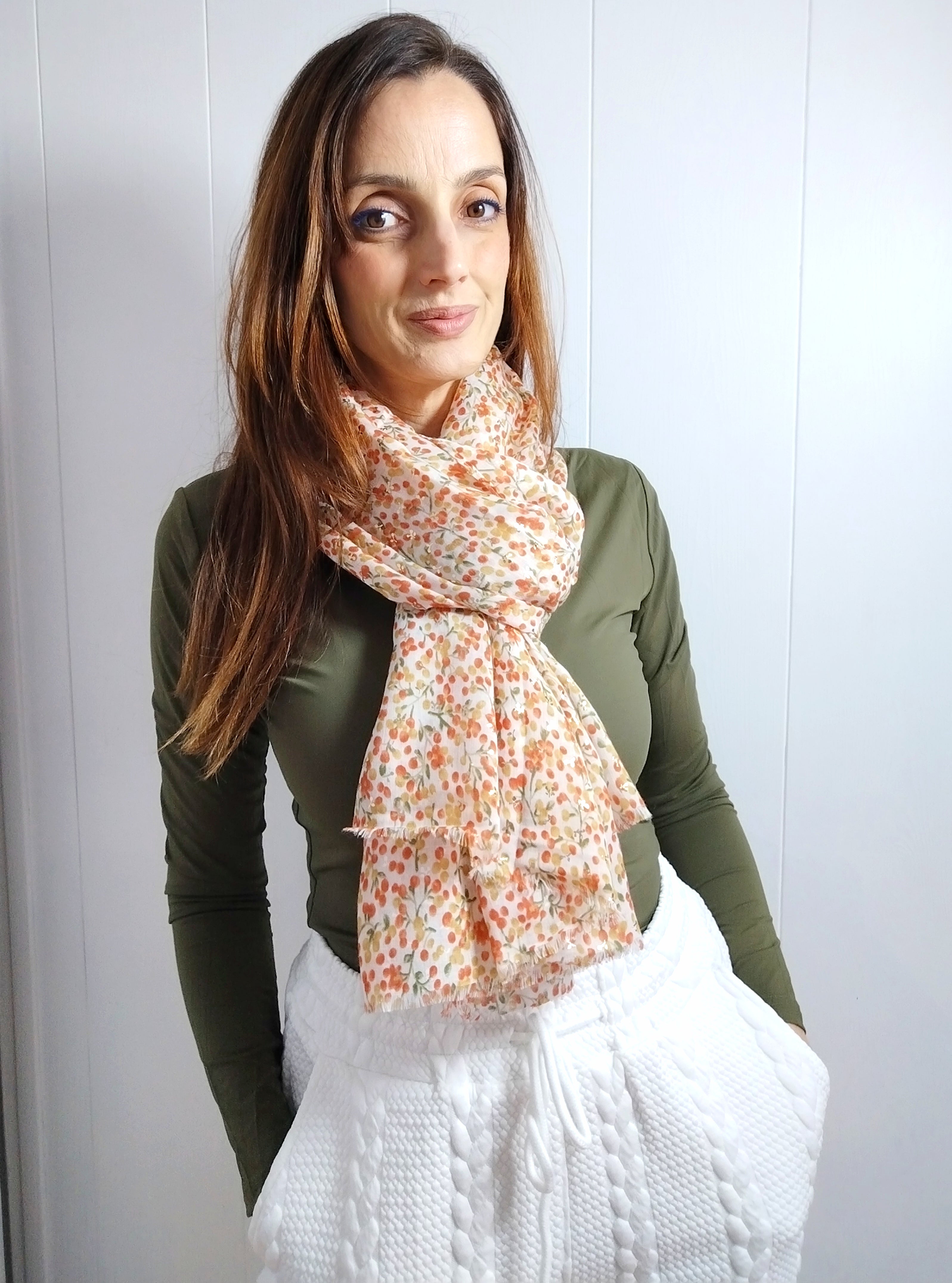 Foulard fleuri