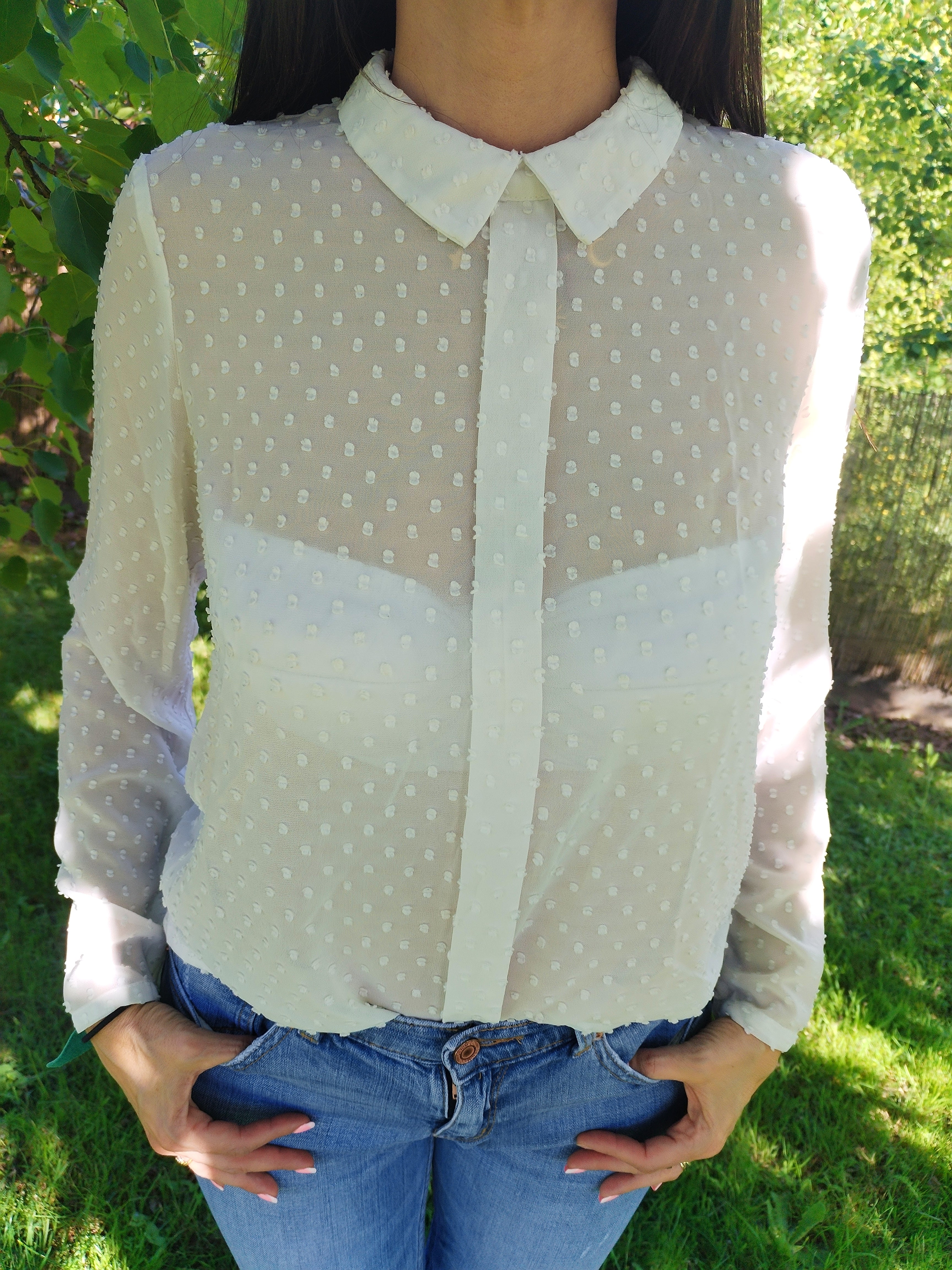 Chemise plumetis