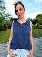 Top LOLA bleu marine
