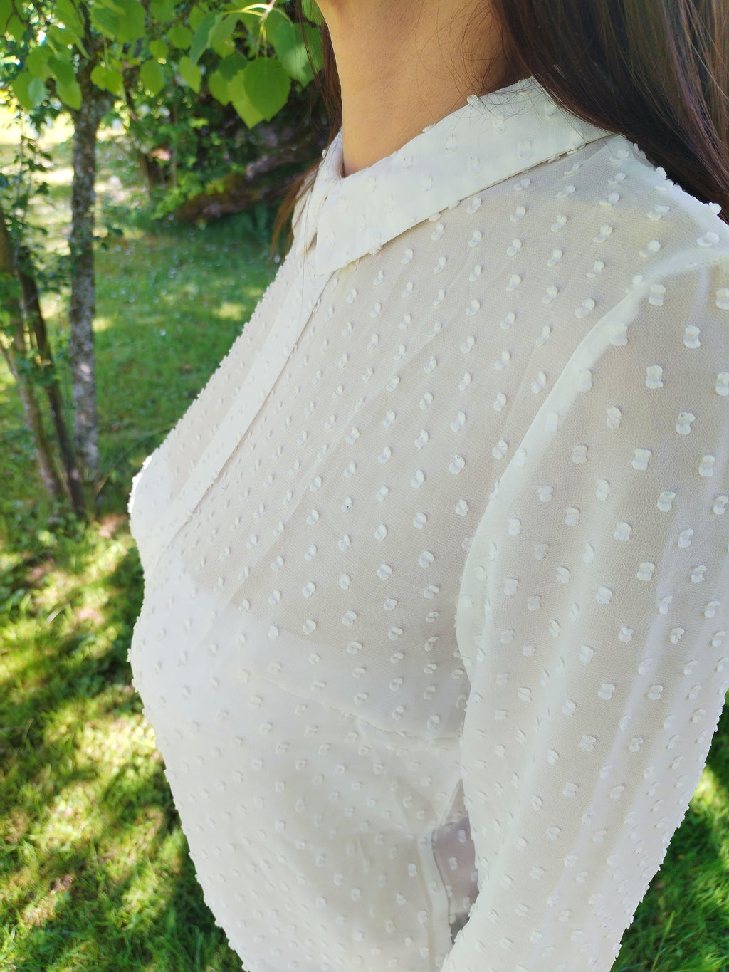 Chemise plumetis