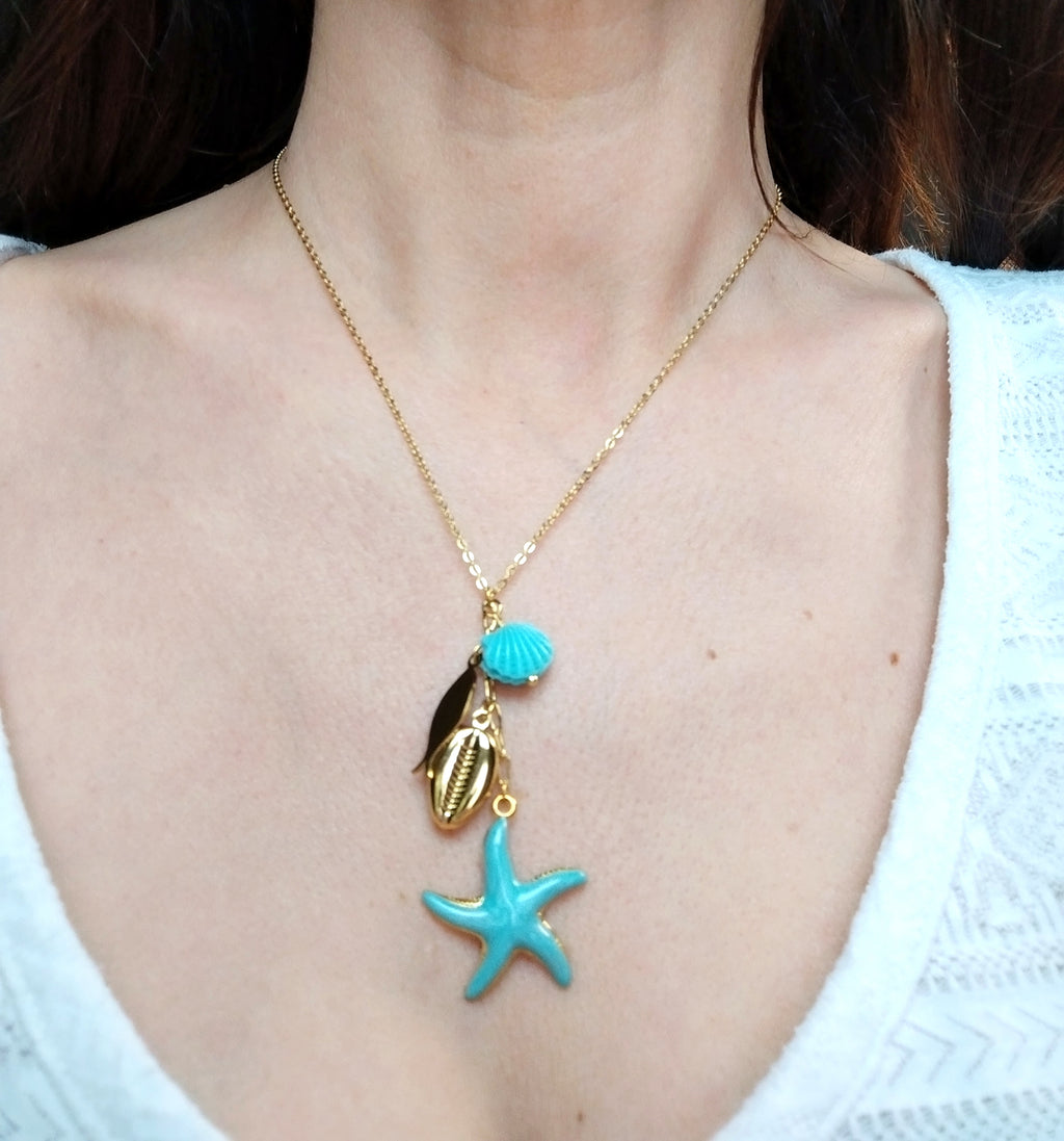Collier STELLA bleu