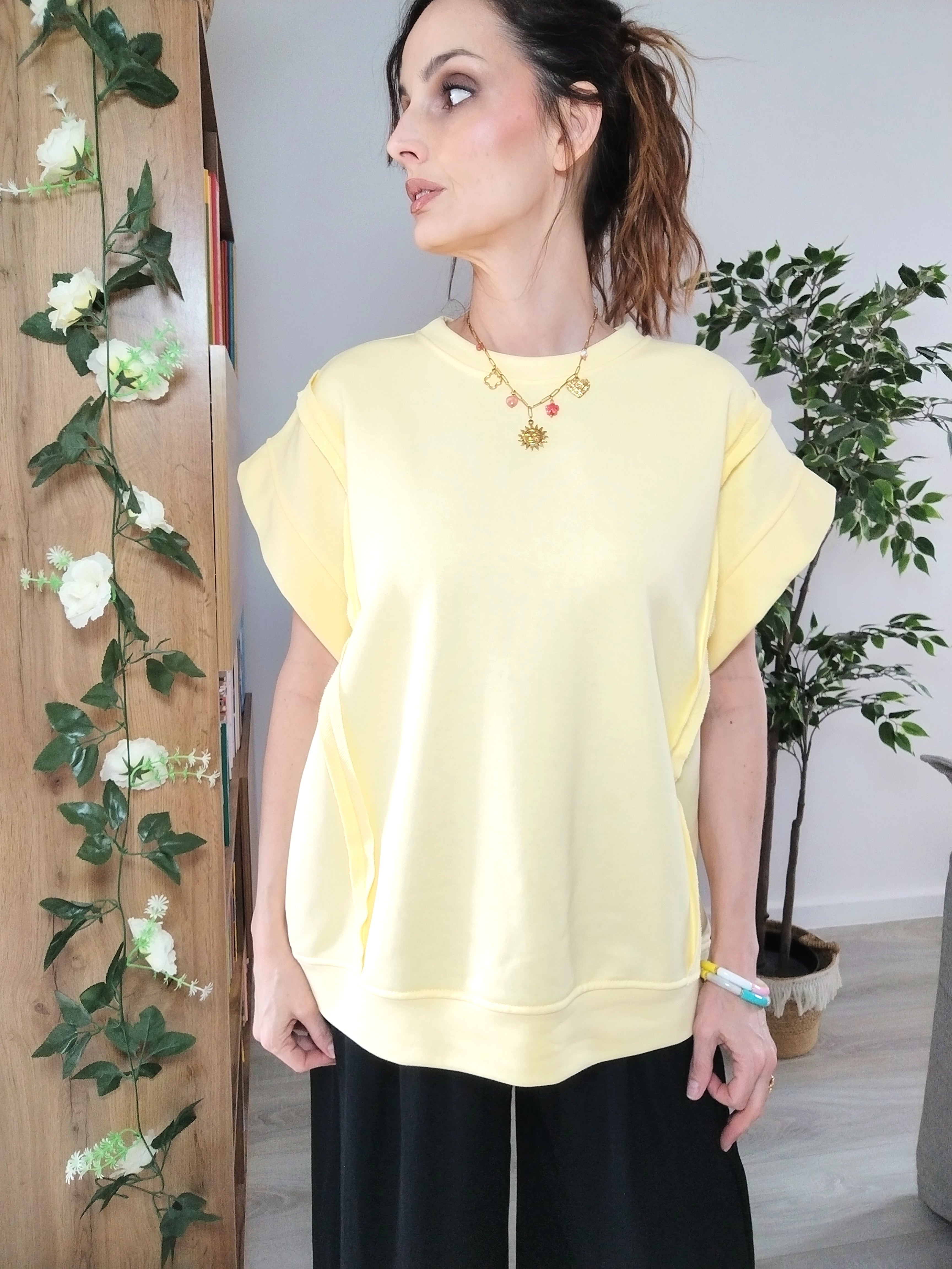 Pull manches courtes YELLOW
